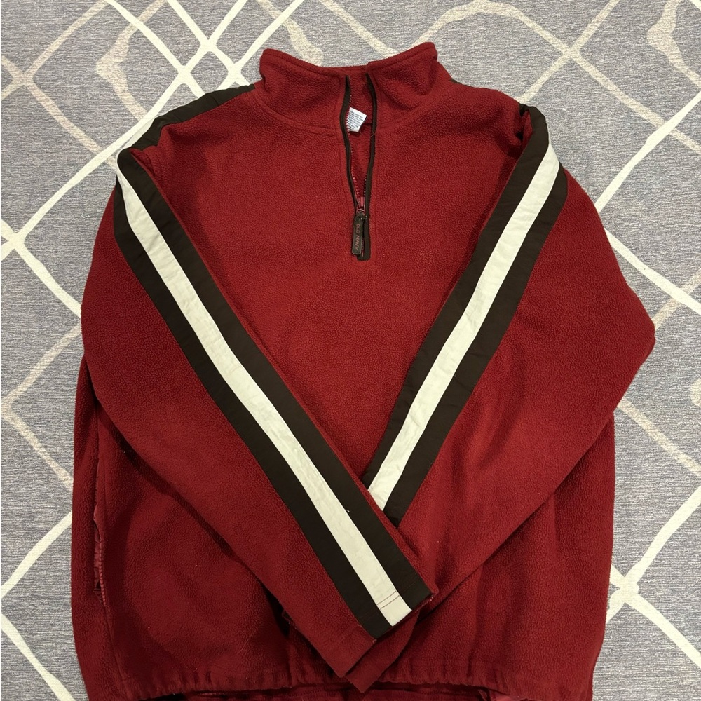 Old Navy Vintage Quarter Zip with Striped arms